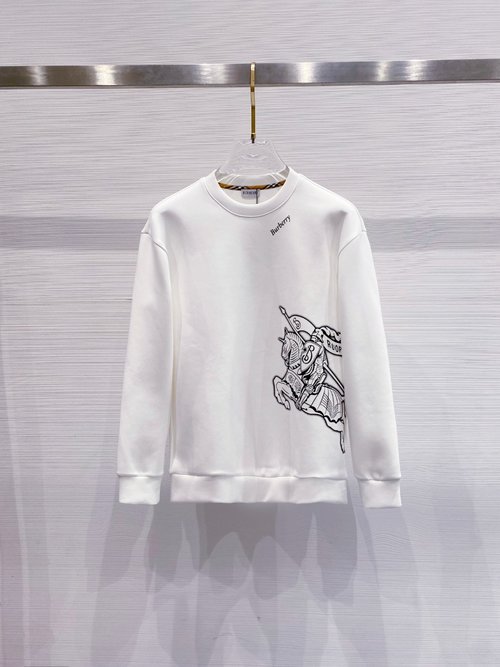 Burberry 3D Printed Pullover Space Cotton Sweatshirt