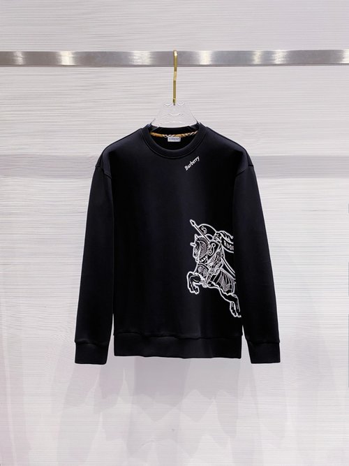 Burberry 3D Printed Pullover Space Cotton Sweatshirt