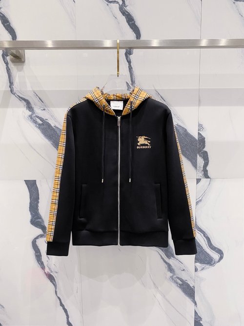 Burberry Zippered Sweatshirt, Comfortable and Fashionable