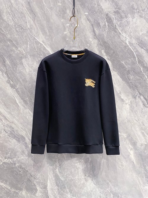 Burberry Embroidered Pullover Sweatshirt with Soft Fabric