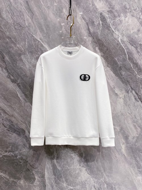 Dior Letter Logo Pullover Sweatshirt with Good Texture