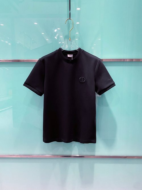 Dior Space Cotton T-Shirt with Embroidered Logo