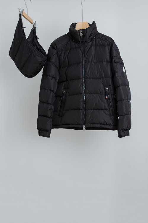 Moncler Classic Quilted Waterproof Down Jacket with Logo