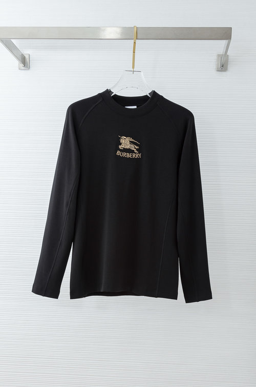 Burberry Stereo-embroidered T-shirt with Fine-grid Fabric