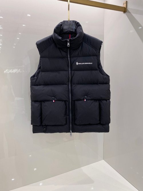 Moncler Stand - Collar Down Vest with Soft Filling