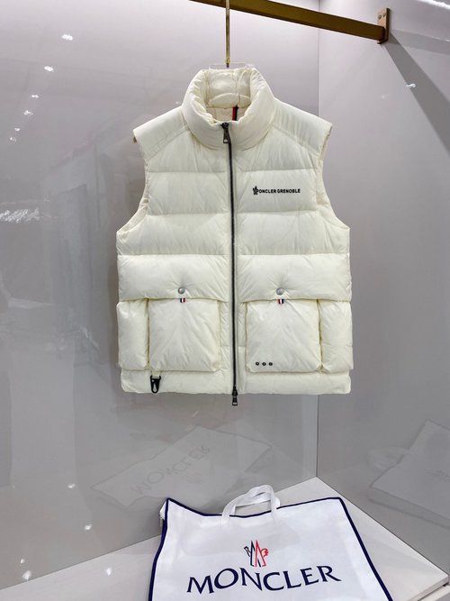 Moncler Stand - Collar Down Vest with Soft Filling