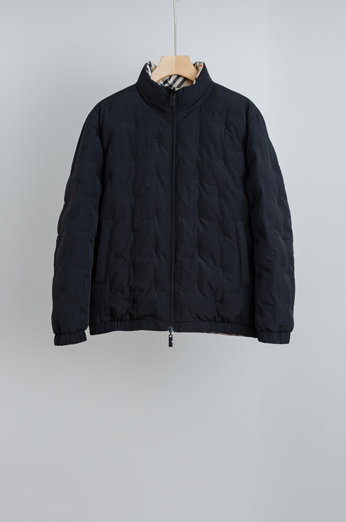Burberry Double-Sided Down Jacket with Embroidered Logo