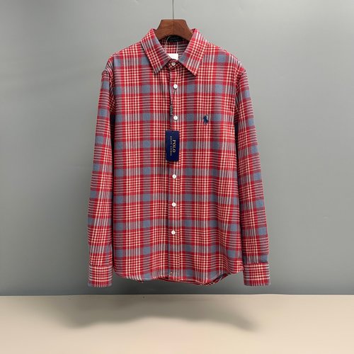 Polo Ralph Lauren Fleece Cotton Checked Shirt with Pony Embroidery