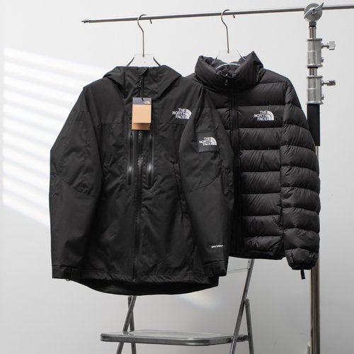 The North Face Double-Zippered Press-Sealed Hooded Three-in-One Jacket