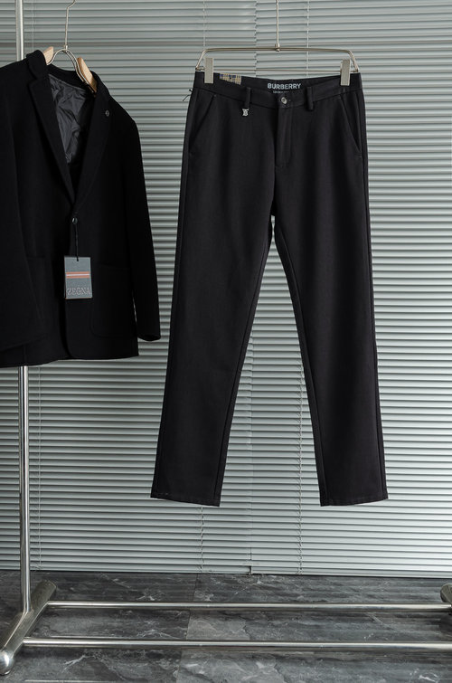 Burberry Minimalist Straight-Leg Casual Trousers