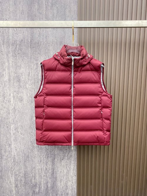 Brunello Cucinelli Down Vest with Detachable Hat (BC Style)