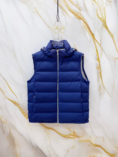 Brunello Cucinelli Down Vest with Detachable Hat