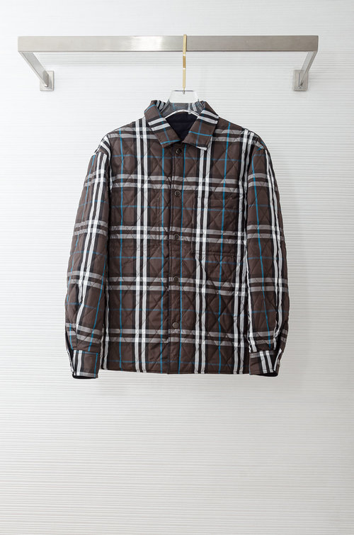 Burberry Double-Sided Cotton Coat with Embroidered Logo