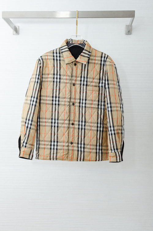 Burberry Double-Sided Cotton Coat with Embroidered Logo