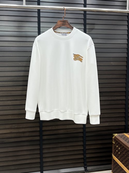 Burberry Unisex Round Neck Air Layer Printed Sweatshirt