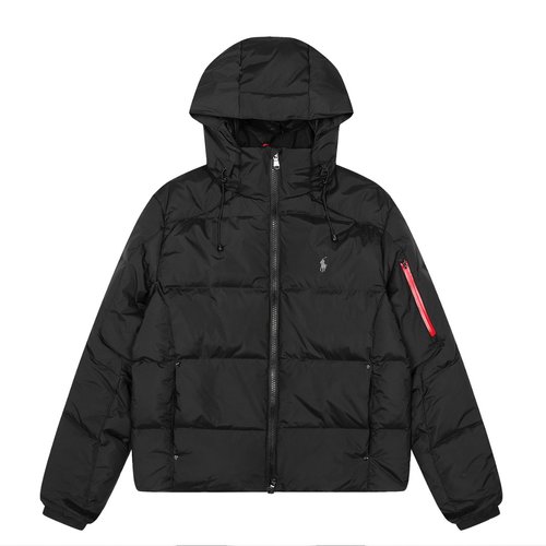 Polo Ralph Lauren Classic Embroidered Zip Hooded Down Jacket