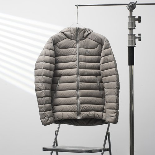 ArcTeryx Cerium Hooded Goose Down Jacket, Elegant Brown