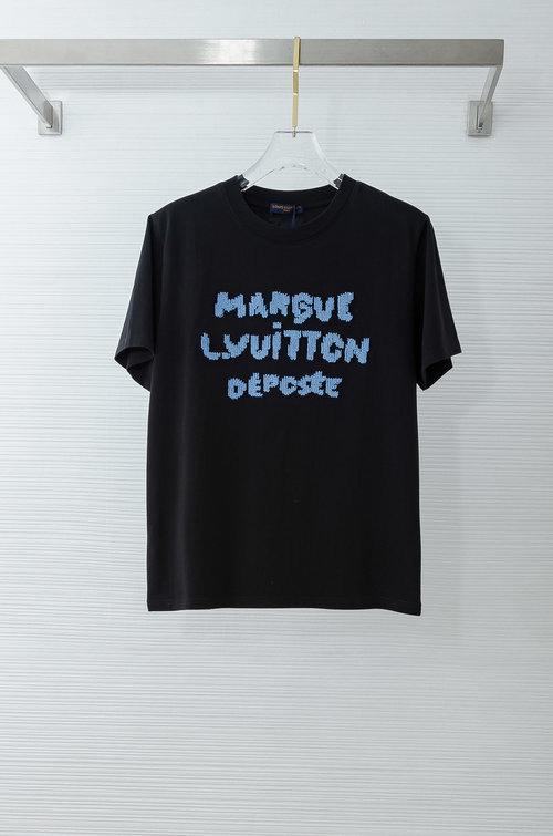 Louis Vuitton Cotton Round Neck Short Sleeve T-Shirt