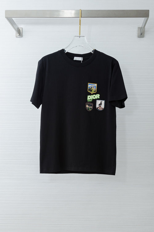 Dior Imported Long-staple Cotton Round Neck T-Shirt