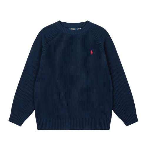 Polo Ralph Lauren Classic Round Neck Embroidered Knit Sweater in Multiple Colors