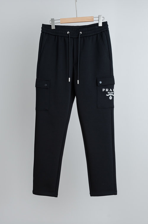 Prada Comfortable Stretch Straight-leg Casual Trousers