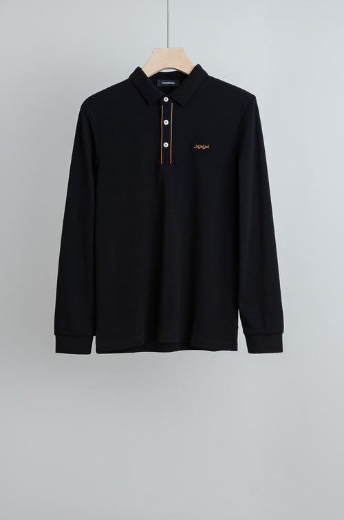 Zegna Soft and Comfortable Solid - Color Long - Sleeve T - Shirt