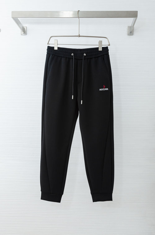 Moncler Comfortable Cotton Blend Straight-Leg Trousers