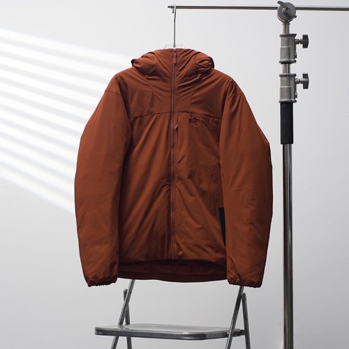 ArcTeryx Sequoia Brown Hooded Down Jacket