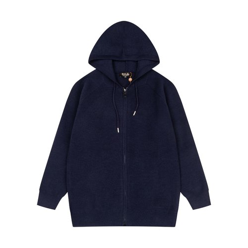Loro Piana Comfortable Wool Zip Hoodie for Versatile Wear