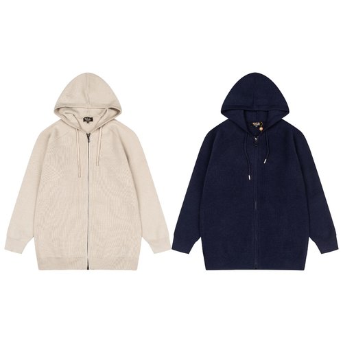 Loro Piana Hooded Wool Zip-up Cardigan with Practical Pockets