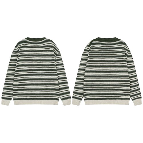 Loro Piana Stripe Long-Sleeve Cashmere Sweater with Special Design