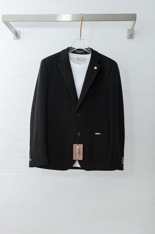 Loro Piana Stylish and Comfortable Wool - Blend Knit Casual Blazer