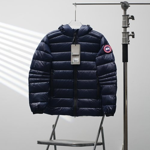 Canada Goose Hooded Down Jacket in Azure Blue