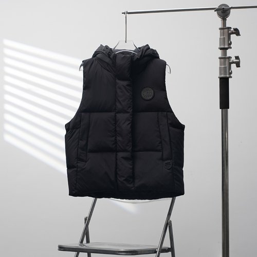 Canada Goose Hooded Down Vest in Black