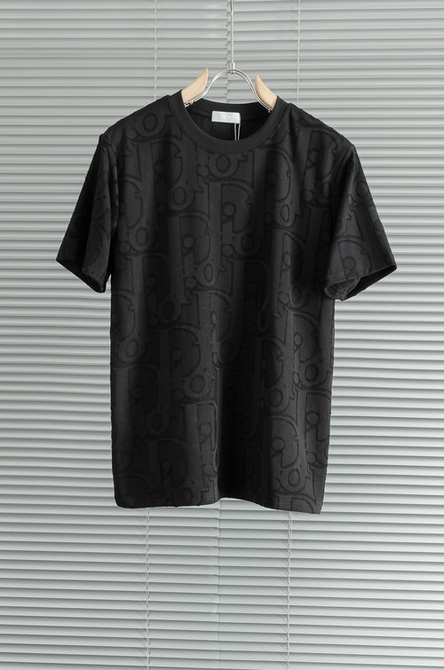 Dior Full-body Jacquard Logo T-shirt, Comfortable and Breathable