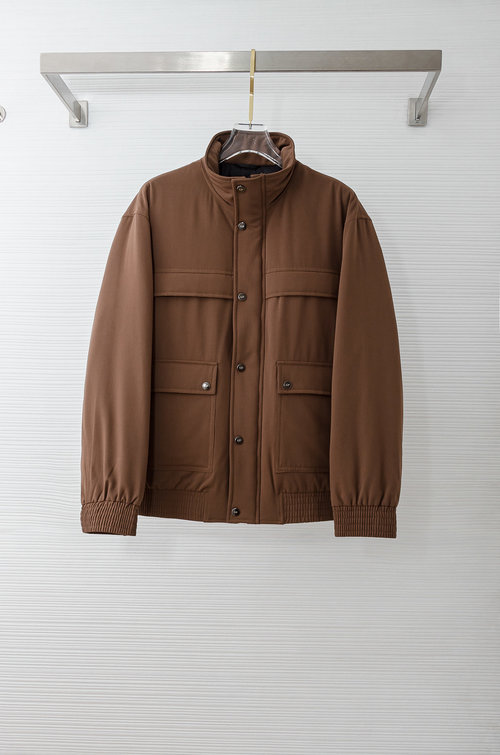 Loro Piana Classic Wool Blend Down Jacket with Style