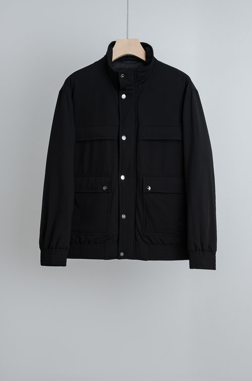 Loro Piana Classic Wool Blend Down Jacket with Enduring Elegance