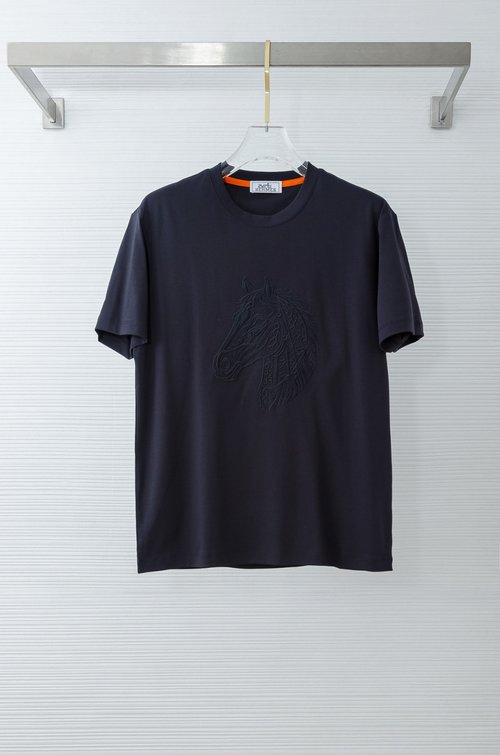 Hermes Imported 100% Cotton Round Neck T-shirt