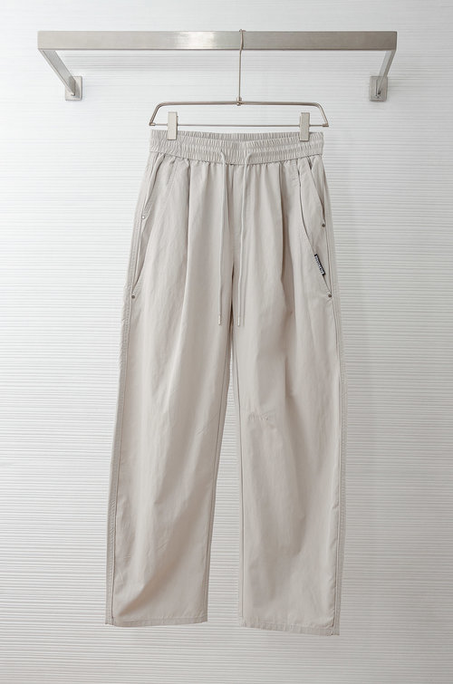 Balenciaga Comfortable Loose-leg Cotton Casual Pants