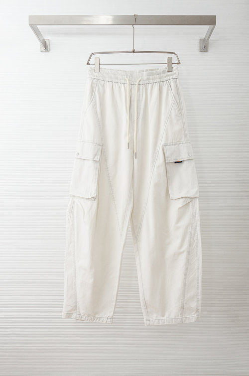 Louis Vuitton Comfortable Wide-Leg Drawstring Trousers with Durable Fabric