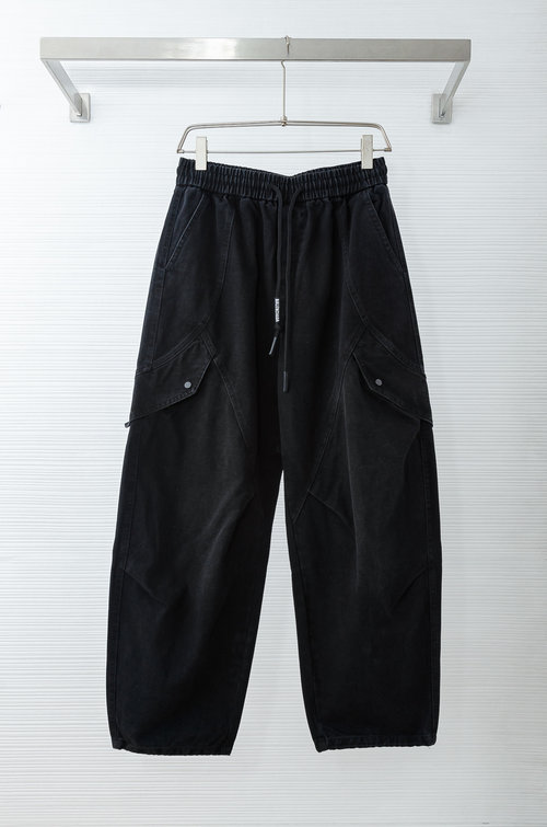 Balenciaga Easy-Care Wide-Leg Pants with a Comfortable Elastic Waist