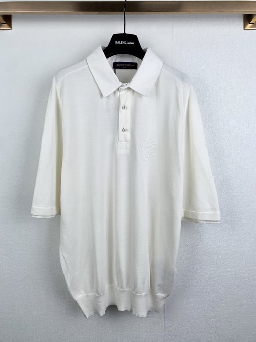 Louis Vuitton Buttoned Pullover Short Sleeve Polo Shirt