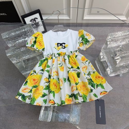 Chanel Premium Girls Floral Dress (Comfortable & Stylish)