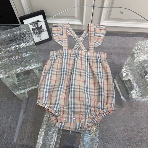 Burberry Baby Girl Classic Plaid Sleeveless Cotton Romper