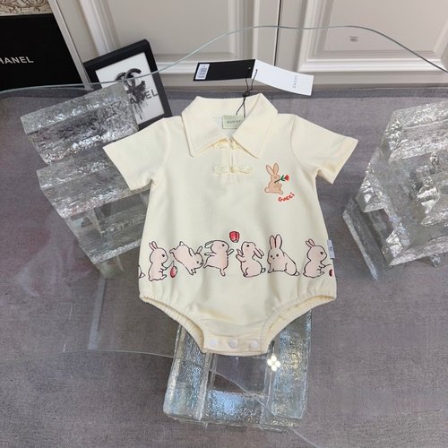 Gucci Girls Premium Cotton Baby Onesie, Comfortable & Stylish
