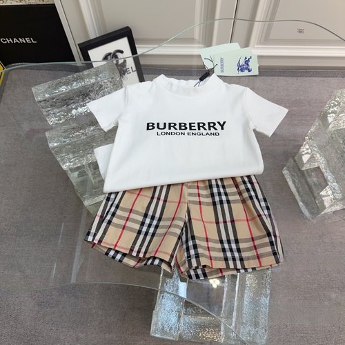 Burberry Premium Cotton Kids Set, Comfortable & Stylish