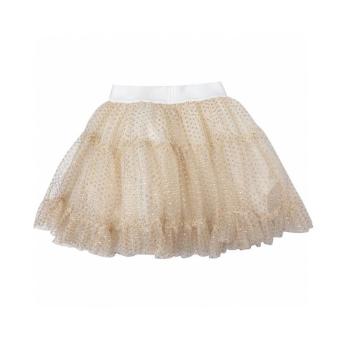Dior Girls Tulle Cake Skirt with Gold Accents