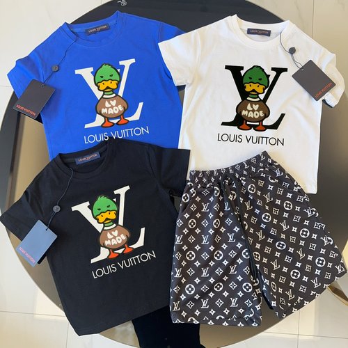 LV Premium Unisex Kids Cotton Sets 