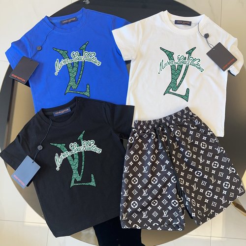 LV High-End Kids Cotton Sets for Boys & Girls