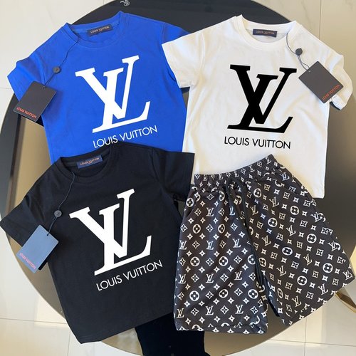 LV High-End Kids Cotton Set, Comfortable & Stylish for Boys & Girls